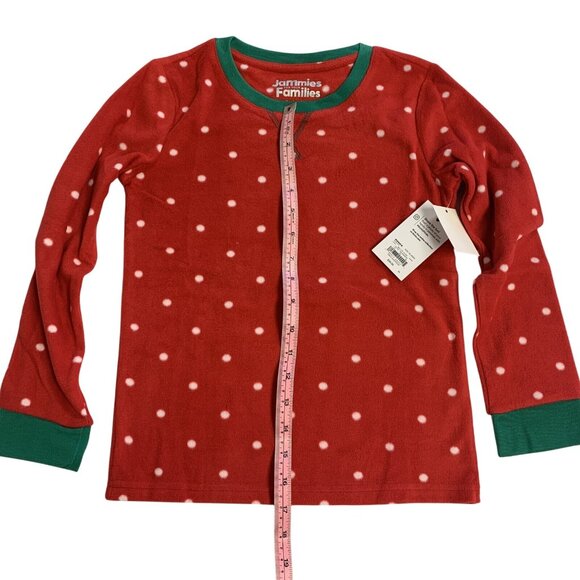 Jammies For Your Families 2-Piece Pajama Set XS (6/6X)  Girls Red Polka Dot Poly - Picture 6 of 10